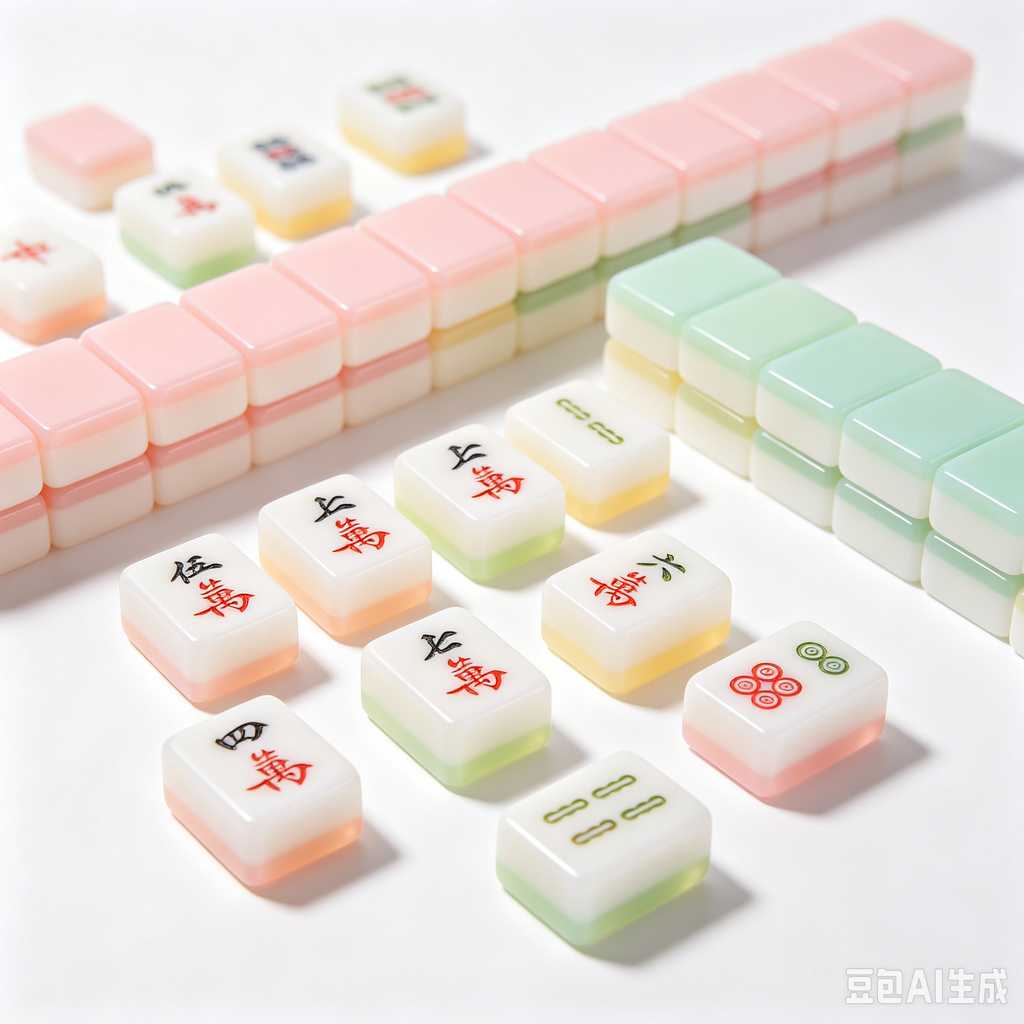 shiny mahjong tiles luxury